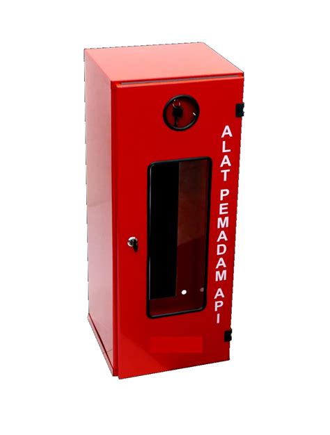 lockable single fire extinguisher cabinet